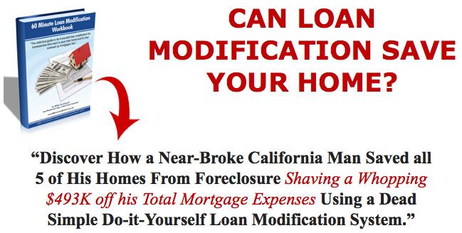 Loan modification SAVE