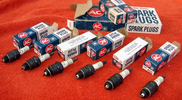 vintage leonard spark plugs chevolet mom watching son jack off