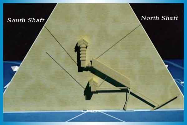 Great Pyramid of Giza has two shafts