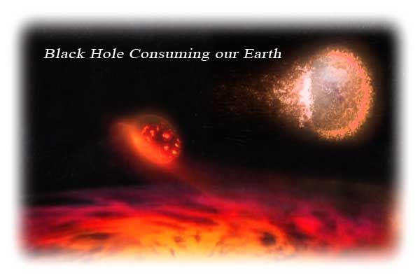 Black Hole consuming our Earth
