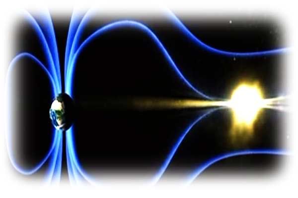 Coronal Mass Ejection(CME) can even bend and break Earth's magnetic field lines on the far side of the Earth.