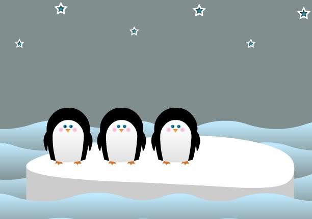 Animated Pics Of Penguins. Animation Penguin Santa