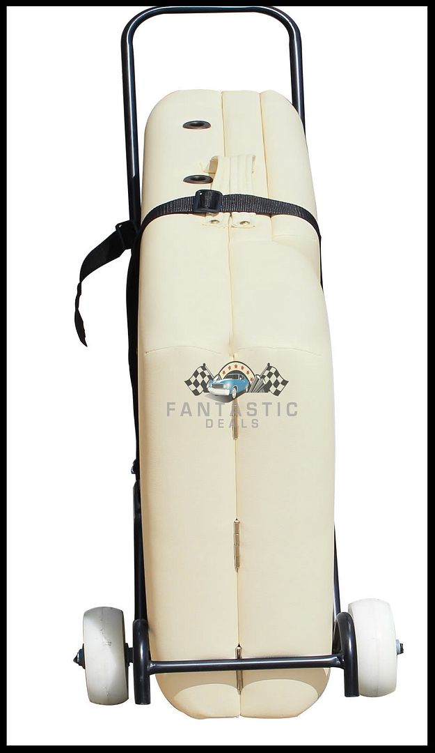 PORTABLE MASSAGE TABLE TROLLEY CART DOLLY CARRIER FOLDING FOLDABLE