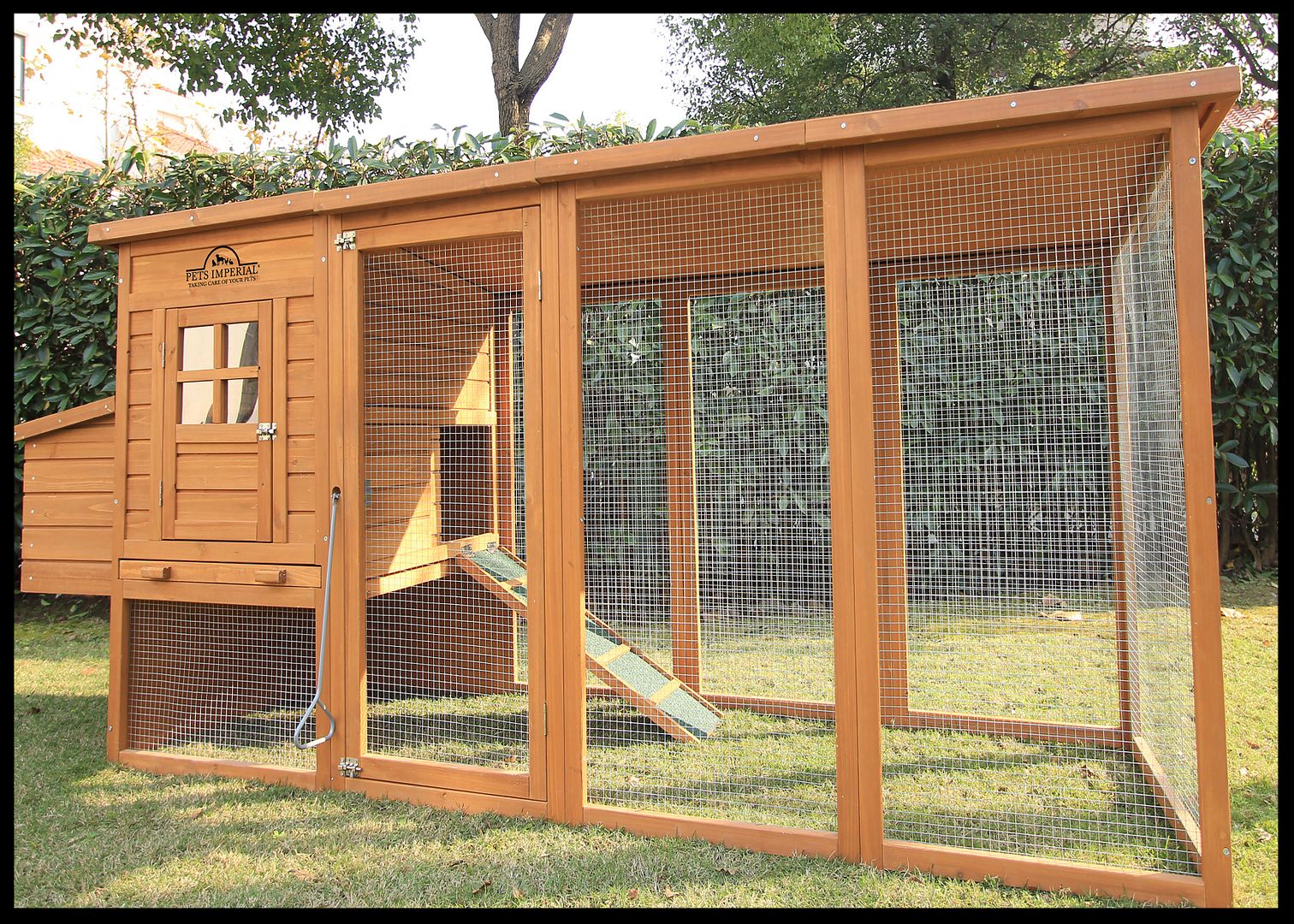 Large 8ft/2.5m Chicken Coop Hen Poultry Ark House Hutch Run Nest New eBay