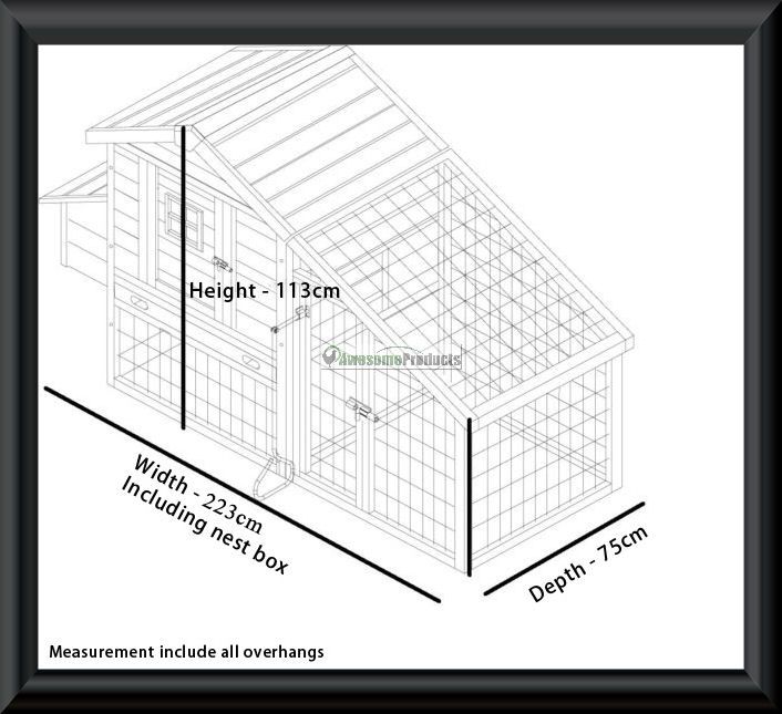 Chicken wire fence dog digging bed, clarendon large deluxe chicken coop