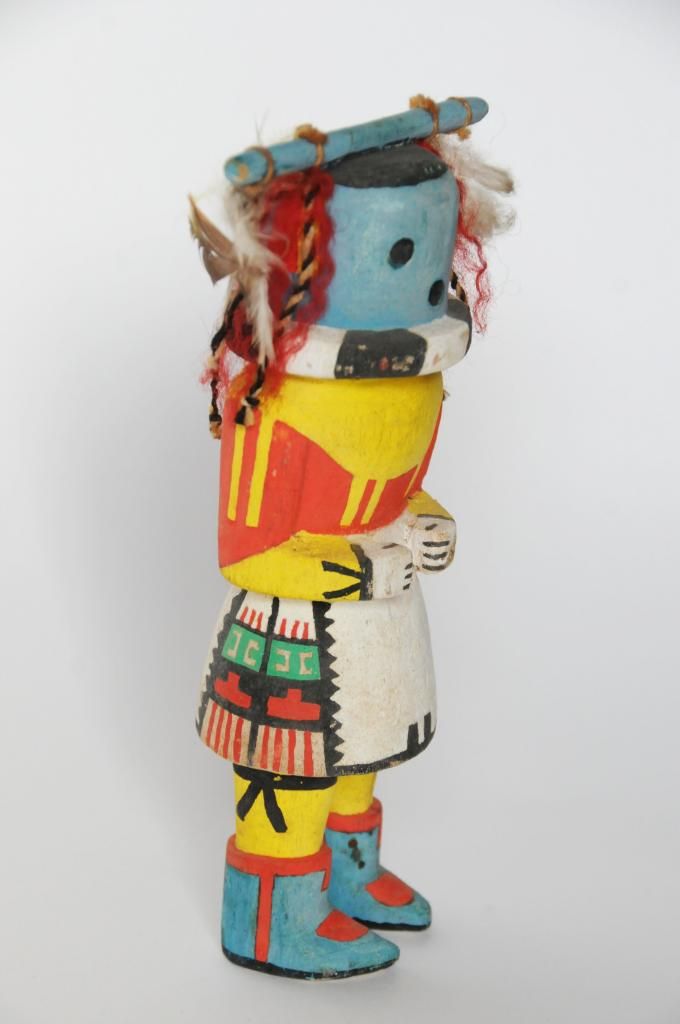 ANTIQUE HOPI 8 INCH OLD MUSEUM QUAILTY KATSINA KACHINA DOLL c1940s