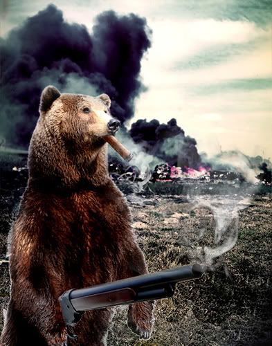 bear with gun