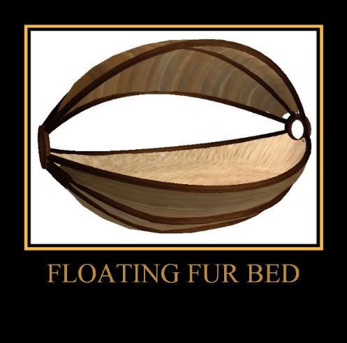 Floating bed