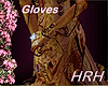 HRH matching Edwardian bronze gloves