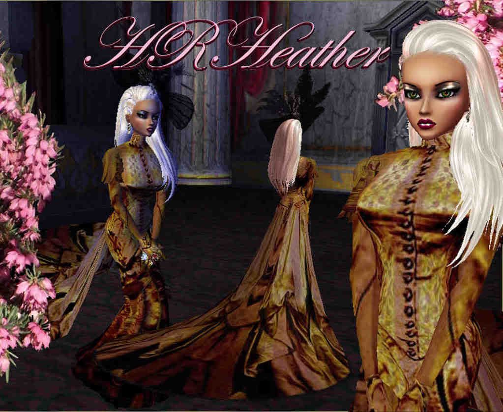 HRHeathers imvu creamy white lace, and silk, Regal Princess style formal gown. Created in panels of lace and silk, this gown is full chapel length, and luxurious feeling. Can certainly be used for weddings, as well as a ball gown, and as a Princesss formal summer dress. Please leave a review  it is only by your positive reviews that I can reduce my costs to you and increase sales.