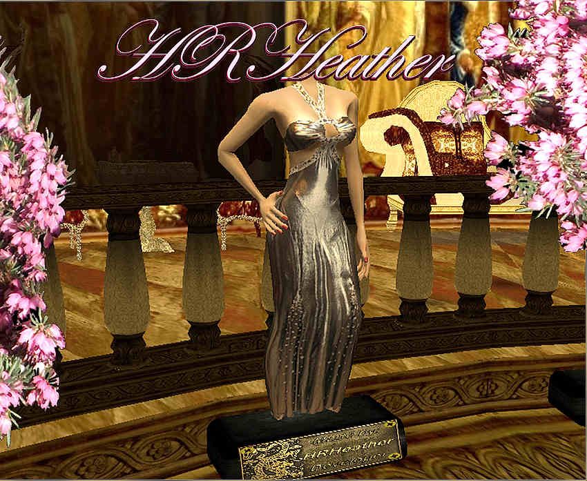 HRHeather’s store mannequin showing off her luxurious feeling metallic blue pageant and extravagant evening dress that shows a lot of leg and as much of everything else while still being almost descent. This is a very high class, slippery, slinky evening dress that is sure to turn every head in the room your way, as you regally stroll in. This slippery material is heavy, it slinks around, and about your legs as you walk, and pulls behind you, catching all the light in the room and dazzling all those eyes that are upon you.