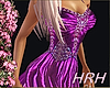 HRH purple sparkle gown