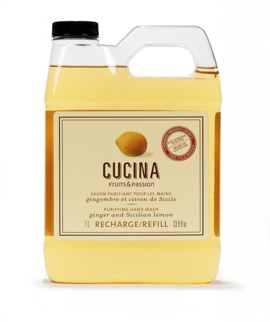 CUCINA purifying Hand Wash Refill GINGER and SICILIAN Llemon Hand Soap