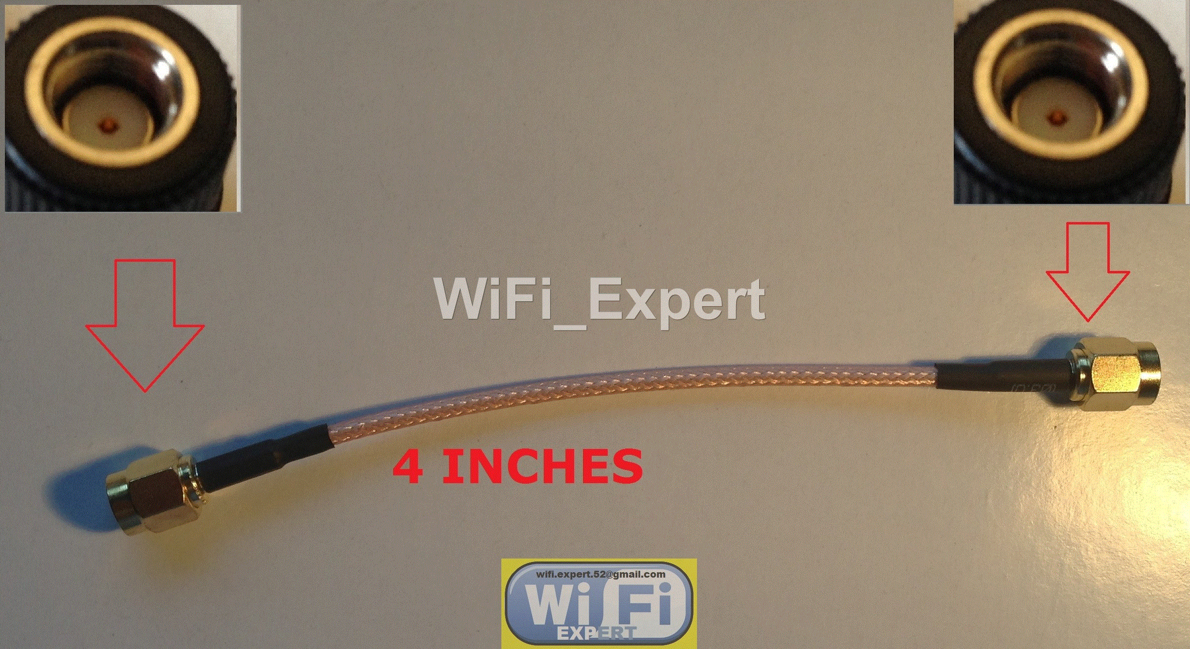 1 x RP-SMA Male to RP SMA Male Plug Pigtail flexible Cable RG402 4-36 ...