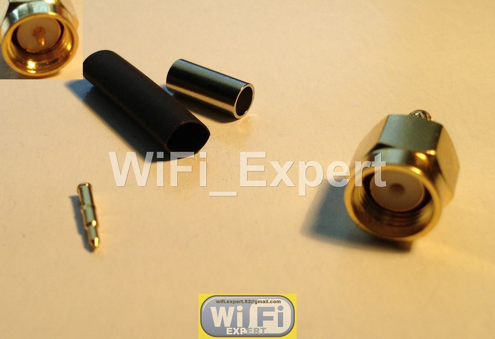 100x SMA Male Plug Connector Crimp RG174 LMR100 Cable Straight Adapter US