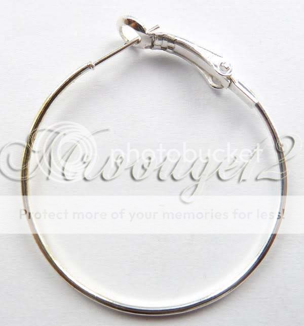   Fashion silver Big Circle Basketball Wives Hoop Earrings 80mm  