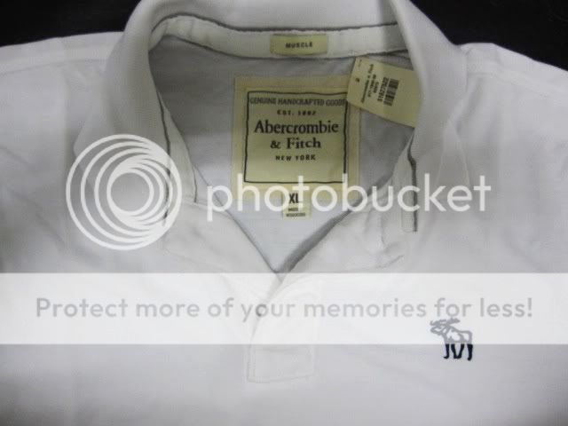 BNWT ABER & FITCH POLO T   SHIRT SIZE XL / XLARGE WHITE  