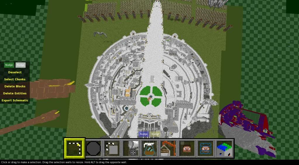 minas tirith minecraft schematic