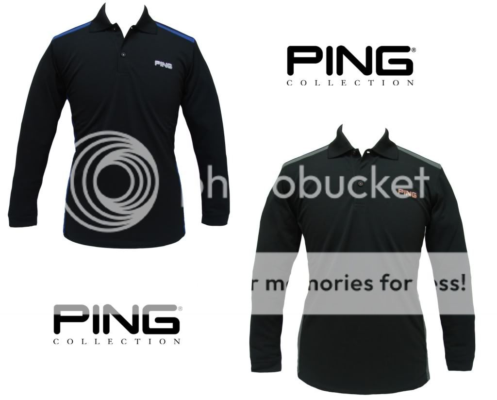 PING COLLECTION LEXICON LONG SLEEVE GOLF POLO SHIRT