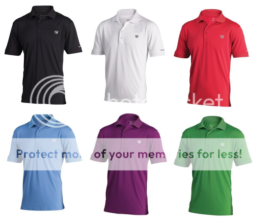 2012 WILSON STAFF TOUR AUTHENTIC GOLF POLO SHIRT