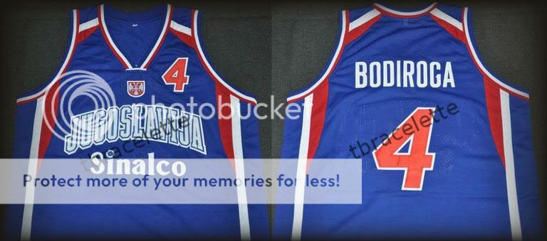 DEJAN BODIROGA JUGOSLAVIJA BASKETBALL JERSEY SERBIA OLYMPICS  